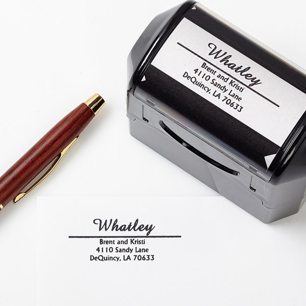 Personalized Self-Inking Address Stamper - Alberta Design - 1502
