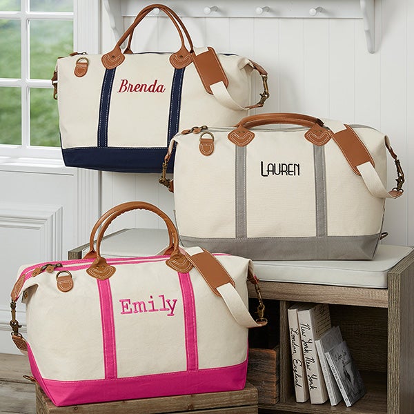 personalized weekender duffle bags