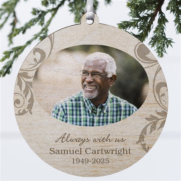 Personalized Photo Memorial Christmas Ornament - In Loving Memory - 2-Sided - 15250