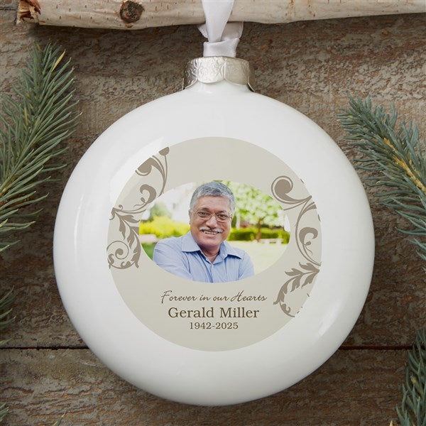 Personalized Photo Memorial Christmas Ornament - In Loving Memory - 2-Sided - 15250