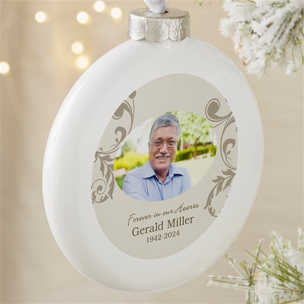 In Loving Memory Personalized Deluxe Memorial Photo Ornament