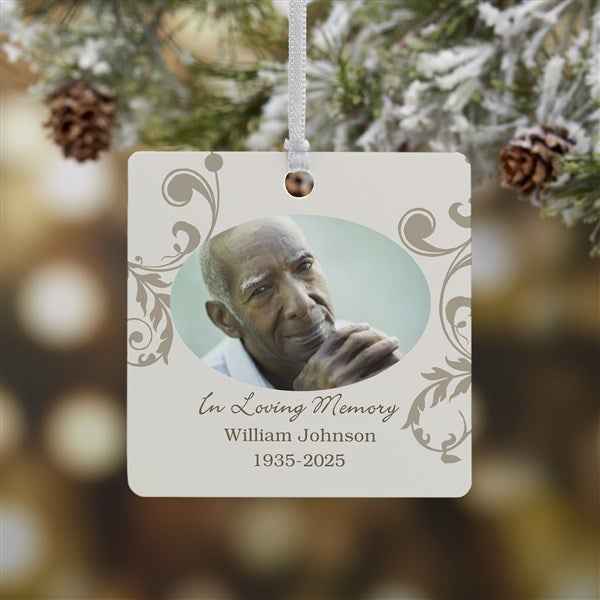 Personalized Photo Memorial Christmas Ornament - In Loving Memory - 2-Sided - 15250