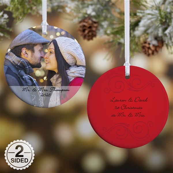 Personalized Photo Sentiments Ornament - 2-Sided