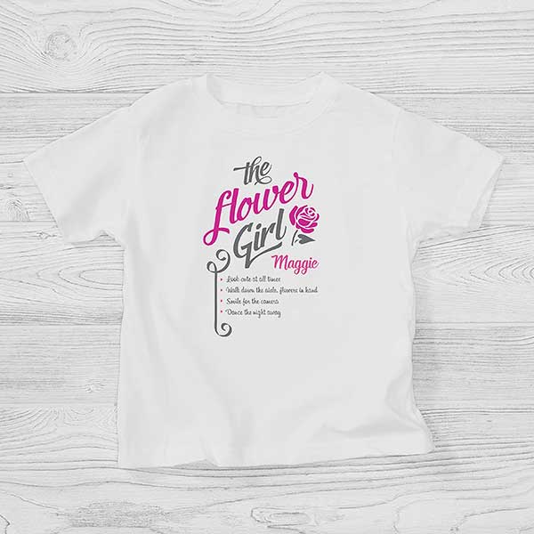 Personalized The Flower Girl T-Shirt - 15410