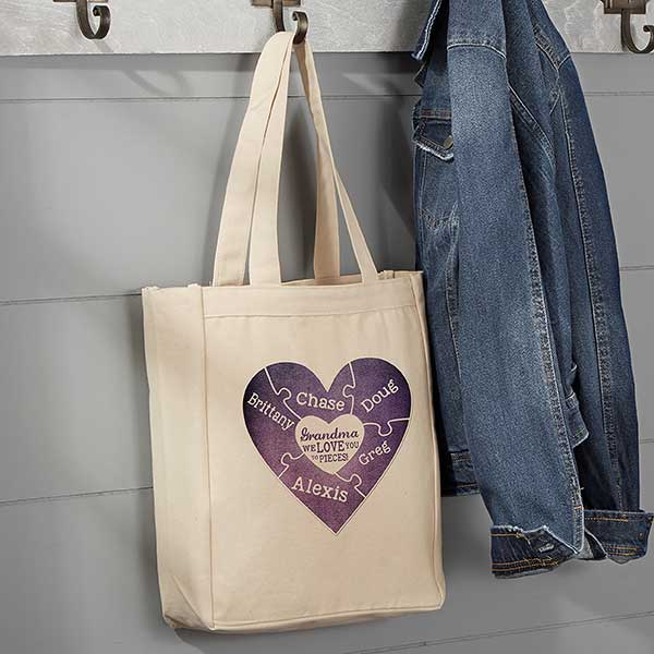 Personalized Tote Bag - We Love You To Pieces - 15484