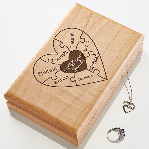 Personalized Jewelry Box - Together We Make A Family - 15540