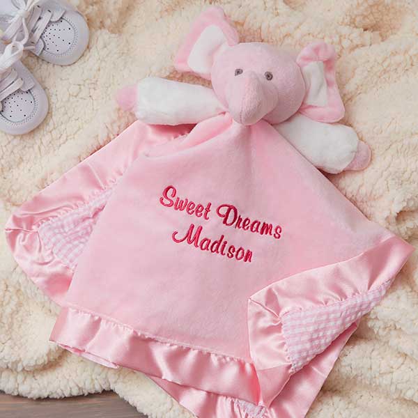 stuffed pink elephant for baby