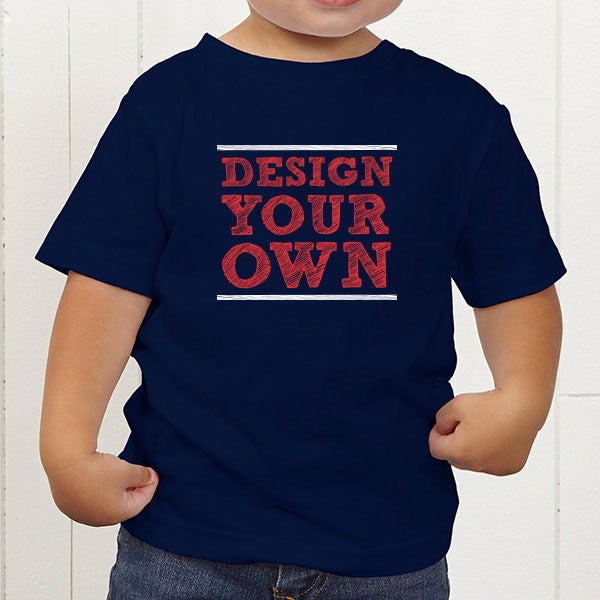 Design Your Own Personalized Toddler T-Shirt - Light Grey