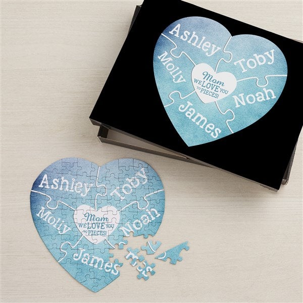 Personalized Heart Puzzle - We Love You To Pieces - 15640
