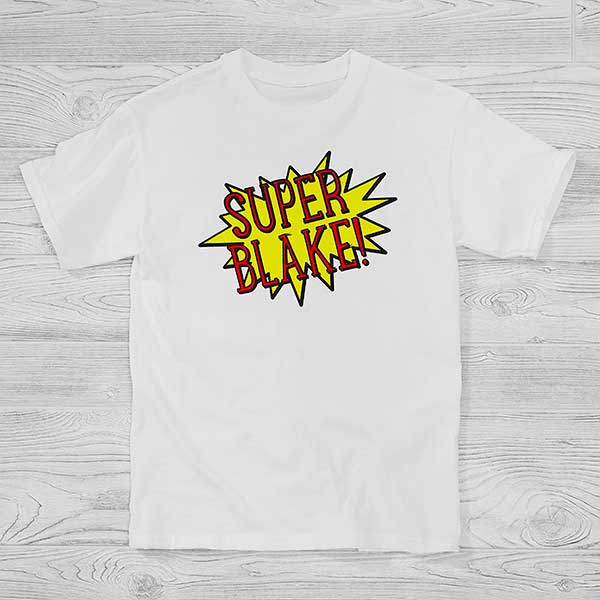 Personalized Super Hero Youth T-Shirt - Kids Gifts