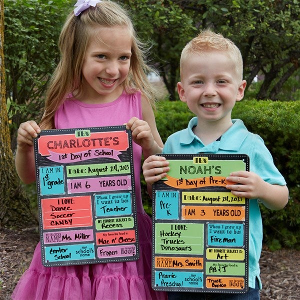 Whiteboard Sign- Girls First Day Of School