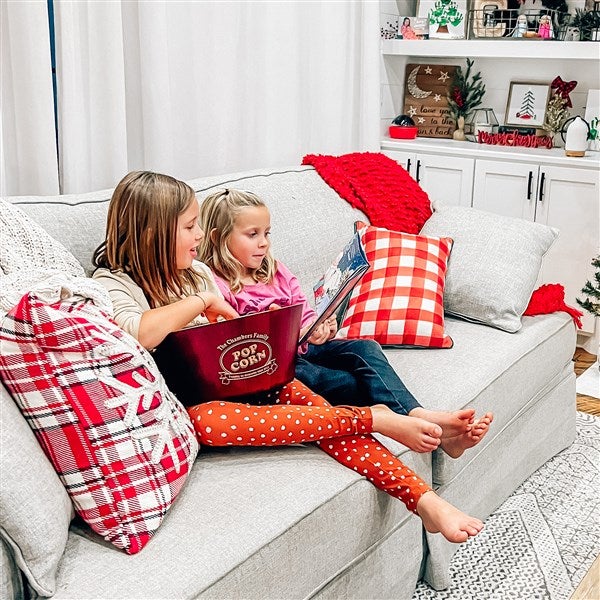 Personalized Bamboo Popcorn Bowls - Popcorn Night