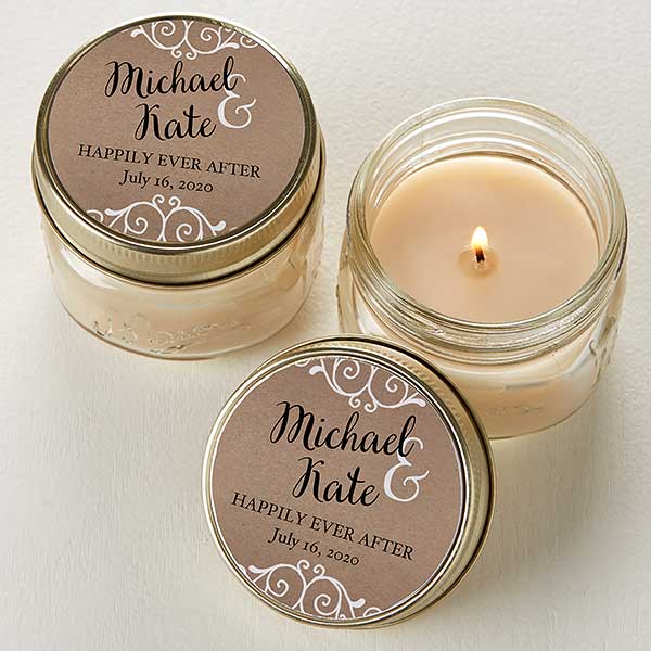 personalized wedding candles