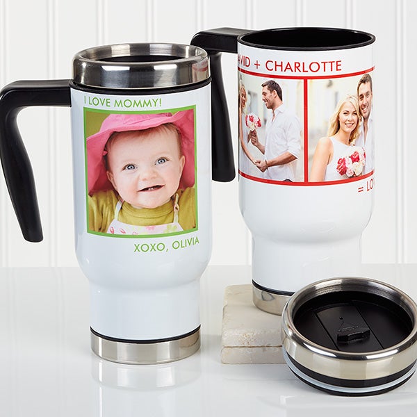 Personalized Photo Commuter Travel Mug - Picture Perfect