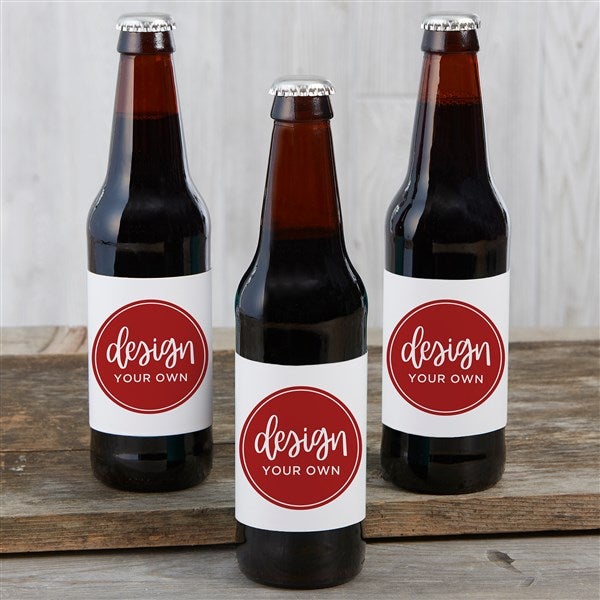 Design Your Own Personalized Beer Bottle Labels - Set Of 6 - 16230