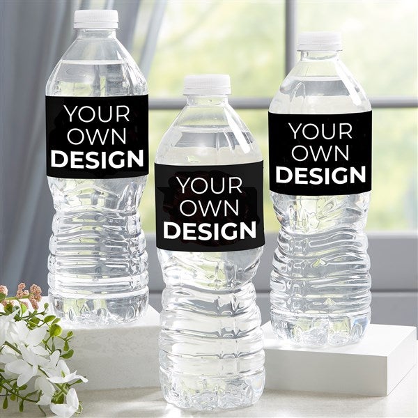 Design Your Own Personalized Water Bottle Labels - Set of 24 - 16231