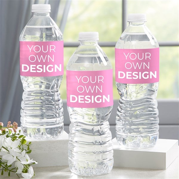 Design Your Own Personalized Water Bottle Labels - Set of 24 - 16231