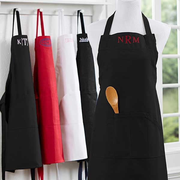 monogram cooking aprons