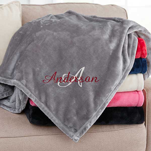 custom name blankets