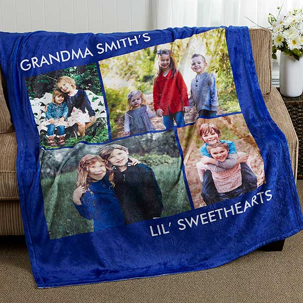 Custom photo fleece blanket sale