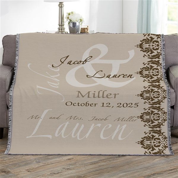 Personalized Wedding Blankets - The Wedding Couple - 16490