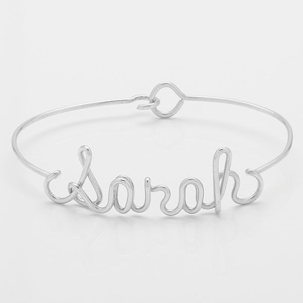 Custom Name Bracelet - Silver