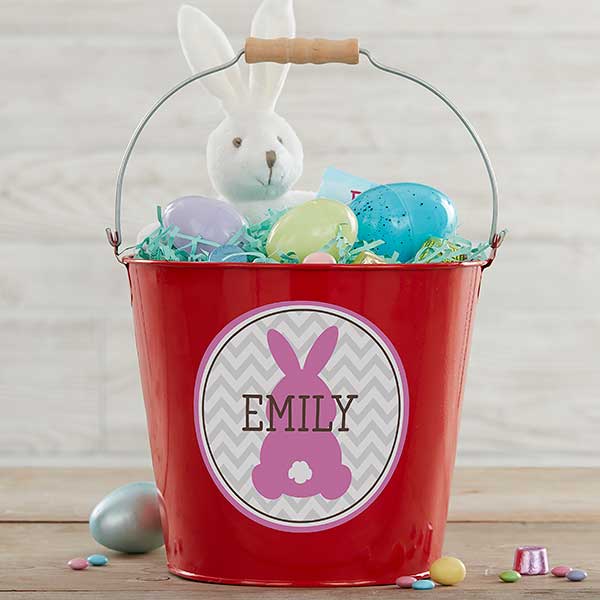 Personalized Mini Treat Bucket - Easter Bunny - 16593