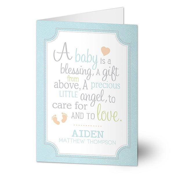 Personalized Baby Greeting Card - I Am Special