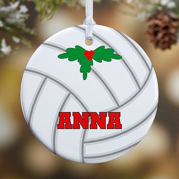 Personalized Volleyball Christmas Ornaments