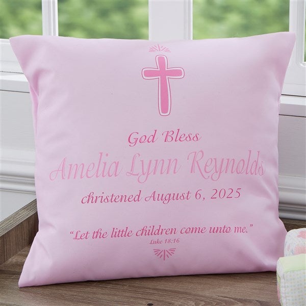 Personalized Christening Heirloom Pillow - 1672