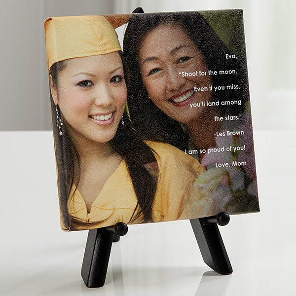 Personalized Graduation Photo Canvas Print - As You Leave Photo Sentiments - 16801