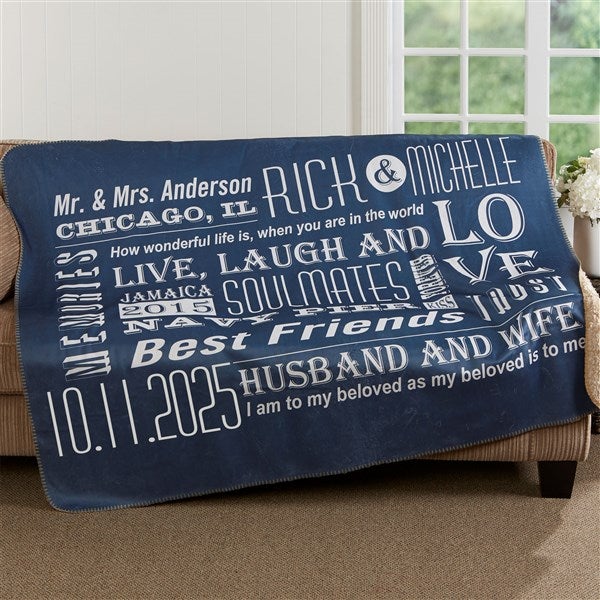 Personalized Romantic Couple Blanket - Our Life Together - 16882