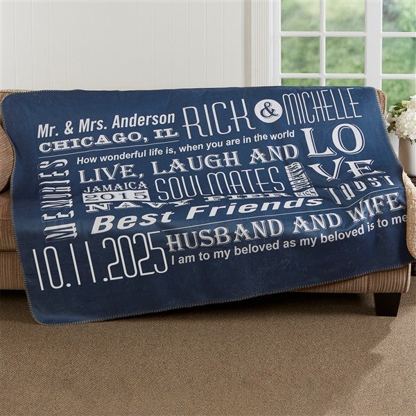 Personalized Romantic Couple Blanket - Our Life Together - 16882