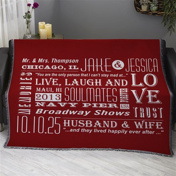 Personalized Romantic Couple Blanket - Our Life Together - 16882