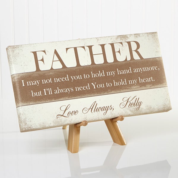 Download Personalized Father S Day Canvas Print His Words Of Wisdom