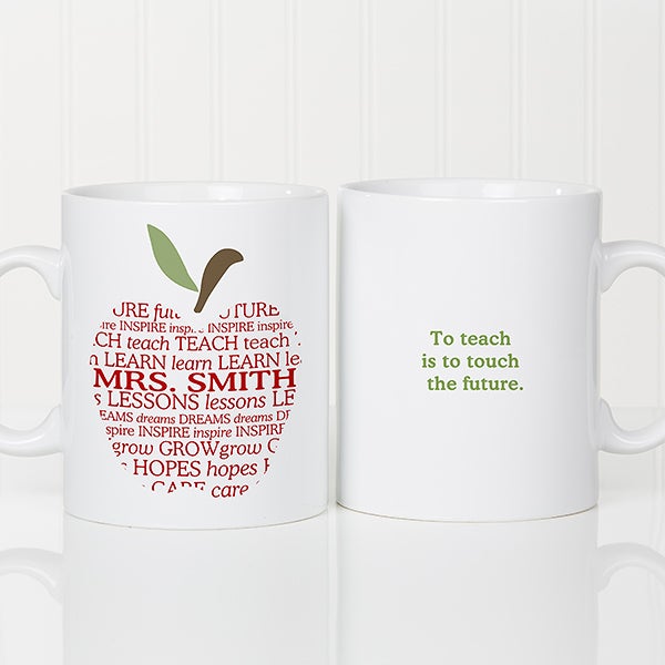 Personalized Oversized Coffee Mugs - Teacher Gift