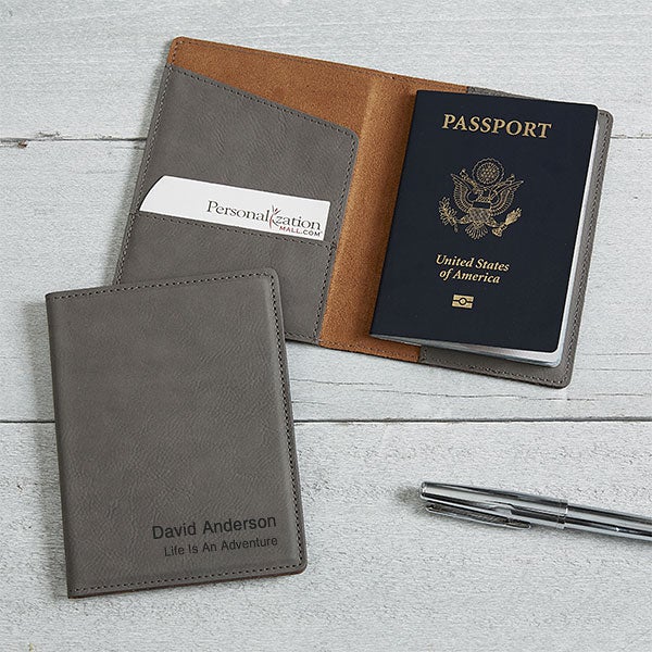 Personalised Passport Cover Women with Names Engraved Passport Holder for  Couples