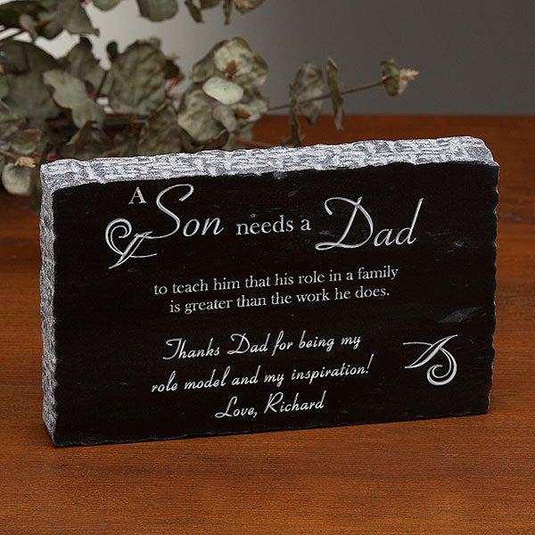 Personalized Marble Gifts with Poems for Fathers