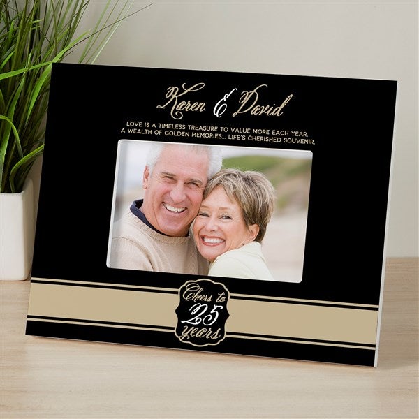 Engraved Couple's White 4x6 Picture Frame