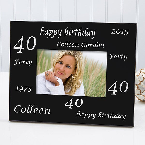 1708   Birthday Cheers Personalized Photo Frame   Example 1