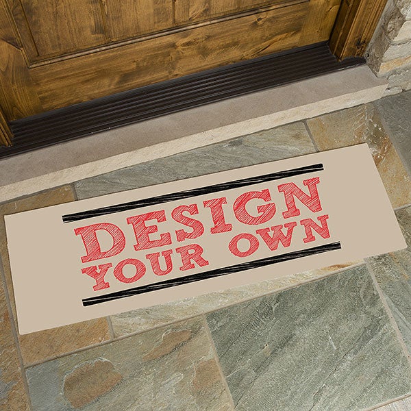 Design Your Own Tan Colored Oversized Doormat