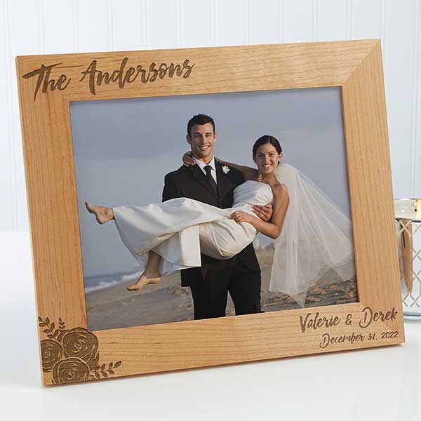 Personalized Wood Frame Modern Chic Wedding 8x10   17109 38756 210212091522 