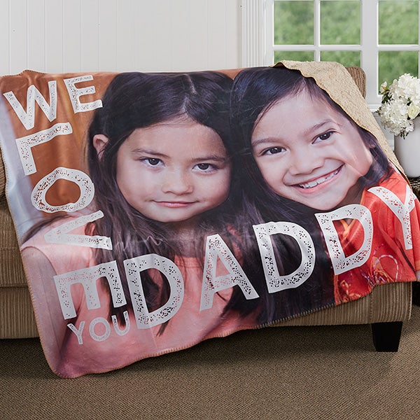 personalized blankets for father's day