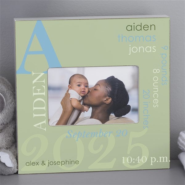 Personalized Baby Boy Picture Frame - All About Baby  - 17204