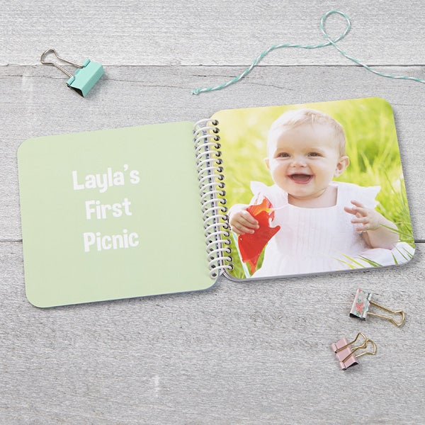 Baby Keepsake Soft Cover Mini Photo Book - Pastel