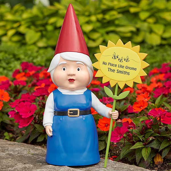 Personalized Female Garden Gnome