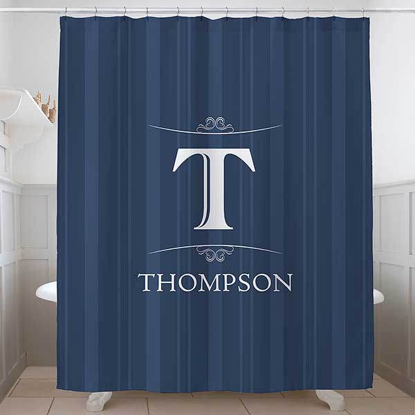 personalized shower curtain monogrammed
