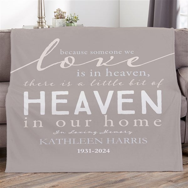 Personalized Memorial Blankets - Heaven In Our Home - 17382