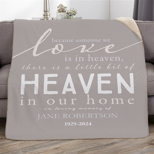 Personalized Memorial Blankets - Heaven In Our Home - 17382