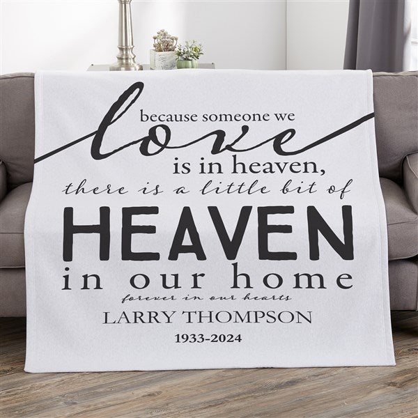 Personalized Memorial Blankets - Heaven In Our Home - 17382